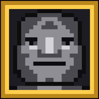 GIGACHAD pixel face, the Trench Lord card